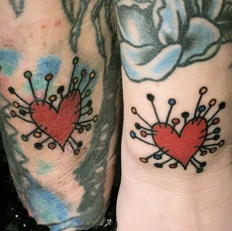 Tim Burton Matching Tattoos, Tim Burton Flash Tattoo, Couple Tats, Illusion Tattoo, Frankenstein Tattoo, Voodoo Doll Tattoo, Tim Burton Tattoo, Jerry Tattoo, Emo Tattoos