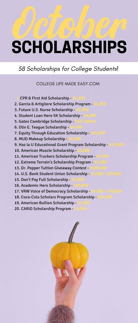 omg I'm actually eligible for so many of these scholarships! pass this on before the October deadlines get here, because I'm sure lots of other college and high school students will find this useful!! #neededthis #brokecollegestudent #collegescholarships #scholarship #scholarship #student #studentlife #payforcollege #moneyforcollege #collegelife #PSA #lifesaver Schlorships College Scholarships, Scholarships For 2024, College Scholarships 2023, Scholarships For College 2023-2024, Scholarships For College 2023, Scholarships For Nursing Students, Scholarship Tips, High School Scholarships, Scholarships For College Students