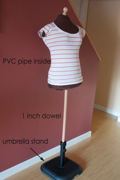 Diy Dress Form Stand, Diy Mannequin Stand, Dress Form Stand, Diy Dress Form, Mannequin Ideas, Mannequin Diy, Duct Tape Dress, Washi Dress, Cloth Projects