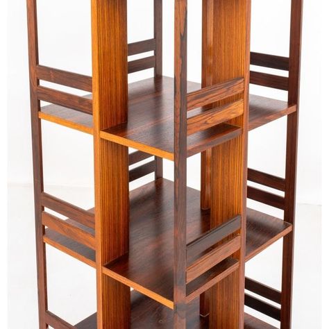 Arts & Crafts style revolving bookcase, 21st C.