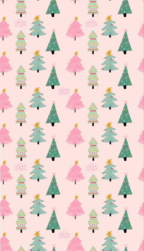 Teal Christmas Wallpaper, Christmas Tree Wallpaper Iphone, Pink Christmas Wallpaper, Pink And Green Christmas, Pink Christmas Trees, Tree Wallpaper Iphone, Christmas Wallpaper Iphone Cute, Teal Christmas, Christmas Tree Wallpaper