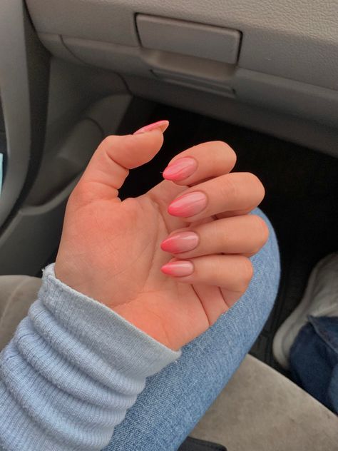 Tumblr Thoughts, Natrual Nails, Glittery Acrylic Nails, Baby Boomers Nails, Subtle Nails, Simple Gel Nails, Summery Nails, Blush Nails, Pearl Nails