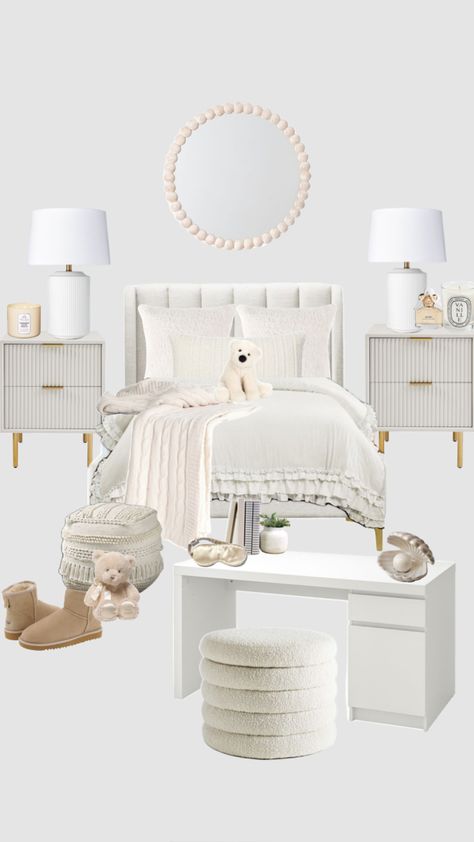 White Room Decor, Luxury Room Bedroom, Pinterest Room Decor, Preppy Room Decor, Vanilla Girl, Preppy Room, Redecorate Bedroom, Room Renovation, Cozy Room Decor