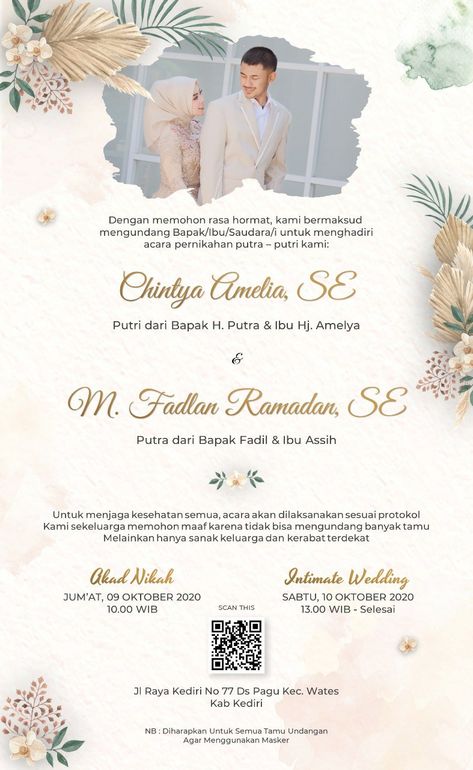 Kartu Undangan Pernikahan Aesthetic, Undangan Nikah Aesthetic, Wedding Card Layout, Design Undangan Pernikahan Simple, Undangan Lamaran, Design Undangan Pernikahan, Undangan Pernikahan Aesthetic, Undangan Online, Template Undangan