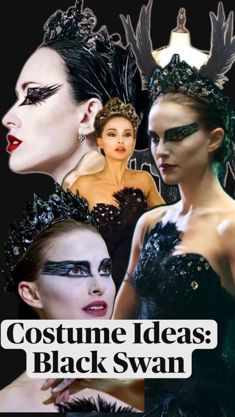 Black Swan: High-contrast black and white work perfectly with this theme. Swan Costume, Black Swan Costume, Bright Winter, Halloween Costume Ideas, Black Swan, High Contrast, Costume Ideas, Halloween Costume, Halloween Costumes