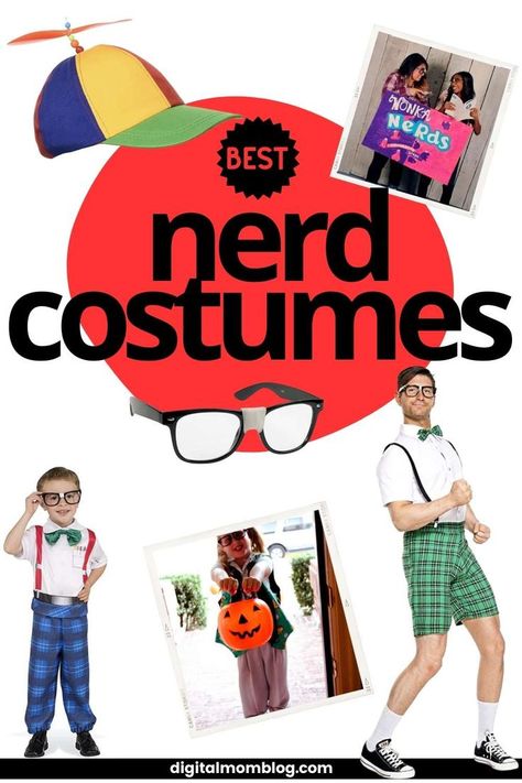 Nerd Costumes for Halloween 2022 Halloween Nerd Costumes Women, Diy Nerd Costume Women, Nerd Costume Women, Nerd Dress Up Day, Nerd Day Outfits, Science Halloween Costumes, Nerd Costume Ideas, Nerd Costume Ideas For Women, Geek Outfits Women