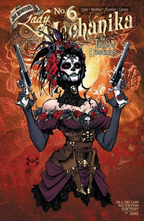 Once again  Very Cool. Also Saved by Celtic 🐉  Dragon. Lady Mechanika, Steampunk Book, Horror Comic, Mexican Culture Art, Day Of The Dead Art, Best Comic Books, Indie Comic, Chicano Art, Steampunk Art