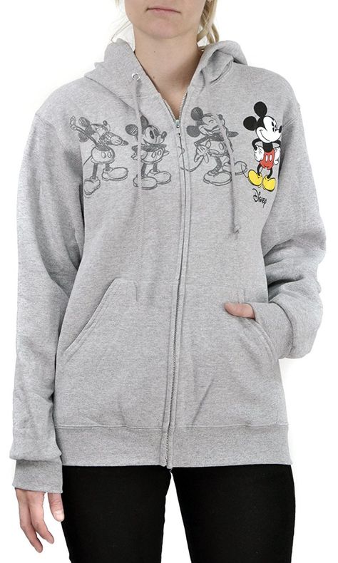 disney womens hoodie Mickey Mouse Classic, Disney Adult, Womens Hoodies, Gray Hoodie, Fashion Hoodies, Types Of Jackets, Fun Sweatshirts, Disney Merchandise, Branded Sweatshirts