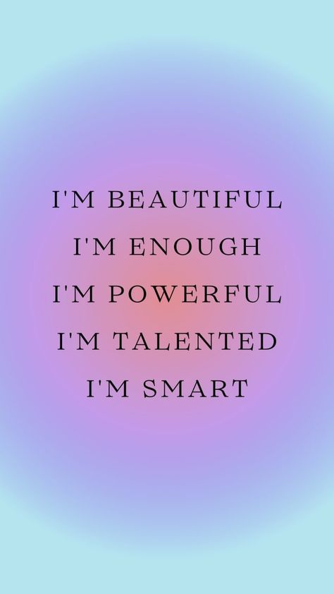 Im Smart Affirmations, I’m Beautiful Affirmation, Im Enough Quotes, I’m Enough, I Am Smart Affirmation, Manifesting Marriage, 2025 Affirmations, Im Amazing, I Am Happy Quotes