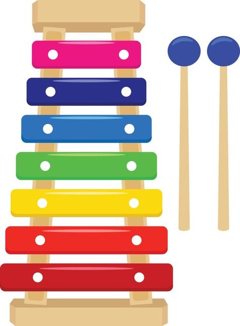 Xylophone for Kids Vector Illustration Graphic Vector Snowflake, Kids Vector, Happy Teachers Day, Illustration Graphic, Illustration Vector, Vector Free, Vector Illustration, For Kids, Clip Art