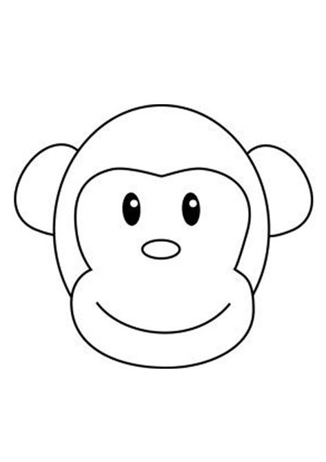 Monkey Face Coloring Page for kids. Free Printable Coloring Pages of Monkey download and print For Kids. Funny Coloring Pages, Embroidery Hoop Nursery, Monkey Coloring Pages, Circus Crafts, Monkey Drawing, Monkey Crafts, Toddler Themes, Spiderman Coloring, Funny Embroidery