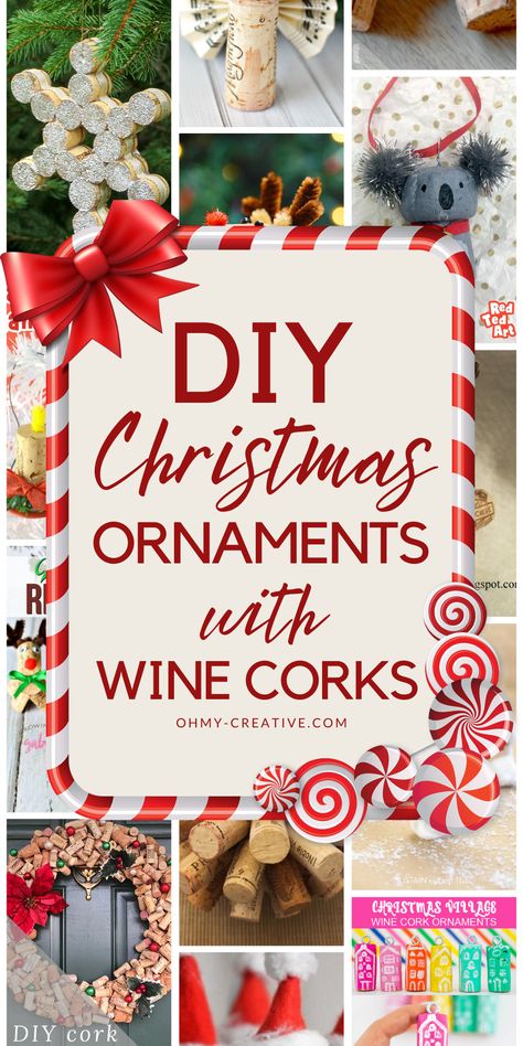 Making your own ornaments is a fun activity for all ages. It’s perfect for a family craft night or even a holiday party with friends. Kids can help with the easier parts, while adults can handle the more detailed work. Not only do you get to create something unique, but you also make wonderful memories while crafting together. DIY wine cork ornaments are not just for your own tree—they also make thoughtful gifts. Plus, it's just easy to craft! #WineCorkCrafts #WineCorksOrnaments Winter Cork Crafts, Cork Ornaments Christmas Diy, Easy Wine Cork Christmas Ornaments, Wine Cork Snowman Ornaments Diy, Diy Christmas Ornaments Wine Corks, Crafts To Make With Wine Corks, Christmas Ornaments For Adults To Make, Painting Wine Corks, Wine Cork Angels Ornaments