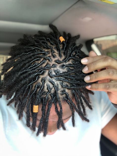 Types Of Locs Men, Small 2 Strand Twist Natural Hair, Small Dreads Men, High Top Dreads Men Fade Haircut, Loced Hair Styles Men, Locks On Men, Free Part Locs Men, Short Loc Styles For Men With Fade, Small Locs Men