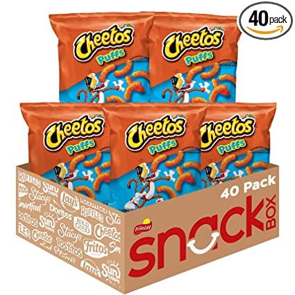 $15 for 40! Good price when you subscribe!! - 40 Count Cheetos Puffs Cheese Flavored Snacks >> Cheese Itz, Cheetos Cheese Puffs, Cheetos Cheese, Cheetos Puffs, Bag Of Cheetos, Cheetos Crunchy, Hot Cheese, Snack Pack, Cheese Puffs