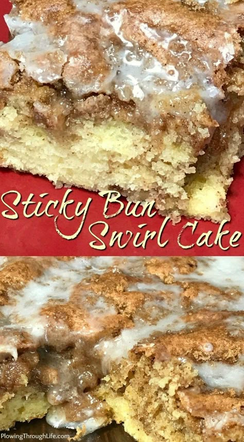 Coffee Cake From Box Cake Mixes, Cinnamon Bun Cake Mix Recipes, Boxed Vanilla Cake Mix Recipes, Vanilla Cake Mix Ideas, Box Cake Recipes Ideas, Recipes With Cake Mix Boxes, Easy Box Cake Recipes, Box Cake Mix Ideas, Cinnamon Bun Cake