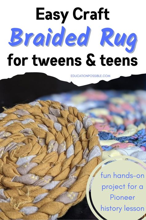 Braided Fabric Rug, Amish Knot Rag Rug How To Make, Diy Braided Rug, Braided Wool Rug Diy, Rug Braiding, Braided Rugs Diy, How To Make A Rag Rug, Rag Rug Coasters, Braided Rag Rug Tutorial