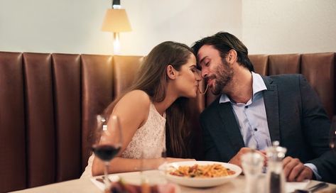 Happy couple sharing food and kiss for d... | Premium Photo #Freepik #photo #couple-dinner #couple-date #dinner-date #couple-eating Quiet Quitting, Date Night Ideas For Married Couples, Relationship Conflict, Relationships Are Hard, The Better Man Project, Relationship Challenge, Divorce Lawyers, Married Couples, Romantic Night