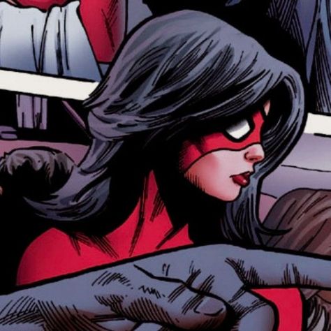 Jessica Drew Aesthetic, Spiderwoman Pfp, Jessica Drew Icon, Jessica Drew Spiderwoman, Silk Spiderman, Comic Pfp, Spider Women, Jessica Drew, Dan Heng