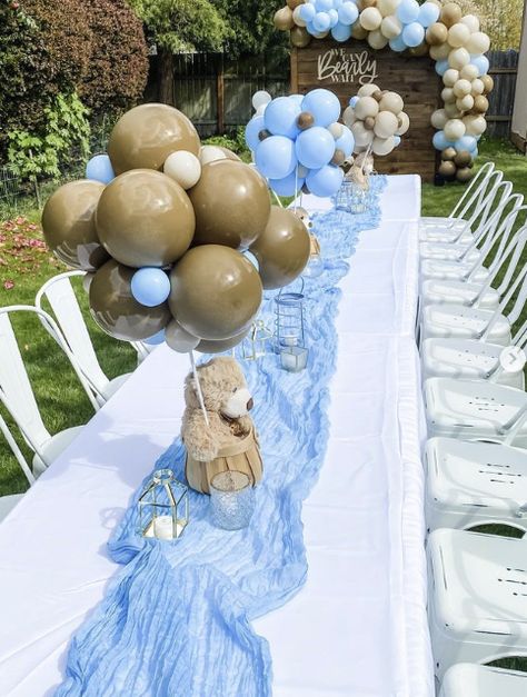 Bear Baby Shower Ideas. We can Bearly Wait! Gender Reveal Bearly Wait, We Can Bearly Wait Table Setting, Bearly Wait Table Decor, We Can Bearly Wait Boy Baby Shower Ideas, We Can Bearly Wait Baby Shower Table, We Can Bearly Wait Shower Theme, Bearly Wait Gender Reveal Ideas, We Cant Bearly Wait Baby Shower Theme, Baby Shower Boy Bear Theme