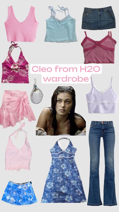 Cleo’s wardrobe 🪸 #fyp #H2O#outfitinspo #2000’s #selfcare #pink #blue #mermaid No Ordinary Girl, H2o Mermaids, Mermaid Outfit, Fits Aesthetic, 2000s Outfits, Outfit Collage, Blue Mermaid, Fire Fits, Mermaid Fashion