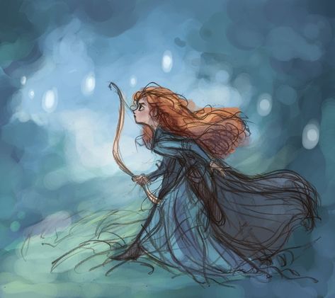 Disney Princess Merida, Merida Disney, Brave Merida, Disney Brave, Merida Brave, Disney Nerd, Inexpensive Wedding, Disney Concept Art, Disney Artwork