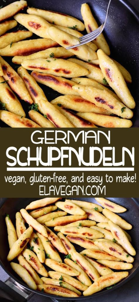 German Noodles, Potato Noodles, Gluten Free Appetizers, Gluten Free Sides Dishes, Gluten Free Noodles, Gluten Free Lunch, Diner Recept, Vegan Potato, Gluten Free Pizza