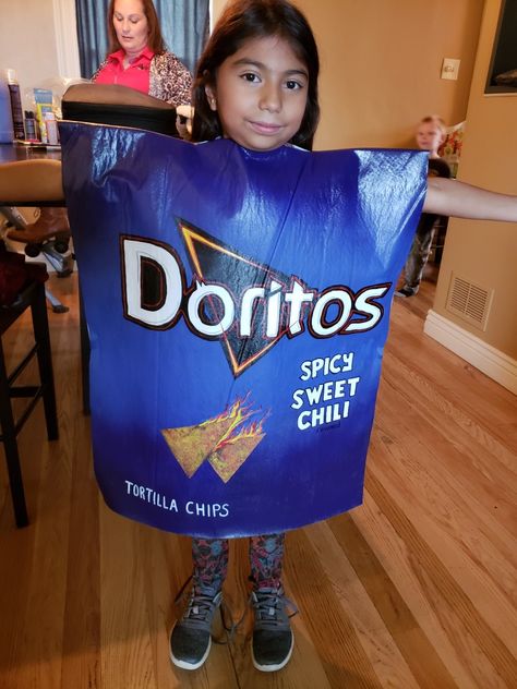 Halloween costume,  Doritos Doritos Halloween Costume, Spicy Sweet Chili Doritos, Meals On Wheels, Spirit Week, Group Costumes, Sweet Chili, Tortilla Chips, Halloween Crafts, Happy Halloween