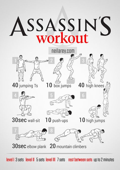 Assassins Creed Workout, Assassins Workout, Superhero Workout, Trening Sztuk Walki, Workout Posters, Martial Arts Workout, Workout Stuff, Workout Chart, Fitness Routines