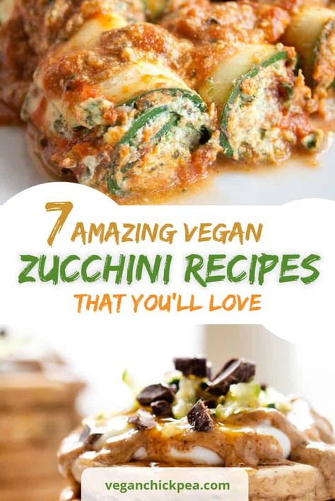 Zucchini or summer squash has been around our vegan pantries for quite a while now, and it’s about time for it to finally get its own chance to be in the spotlight – and boy, does it deliver! These Vegan Zucchini recipes are flavorful, comforting and very indulgent. You will also notice that zucchinis are... Read More » The post 6 Amazing Vegan Zucchini Recipes that you’ll Love appeared first on Vegan Chickpea. Vegan Zucchini Recipes, Resep Vegan, Vegan Zucchini Bread, Vegan Ricotta, Vegan Summer Recipes, Chocolate Zucchini Bread, Vegan Zucchini, Grilled Zucchini, Zucchini Recipes