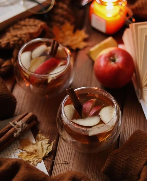 Apple Cider Aesthetic Fall, Fall Apple Aesthetic, Apple Cider Aesthetic, Cider Aesthetic, Fall Tea, Halloween Drinks Alcohol, Fall Drink, Cider House, Spiced Apple Cider