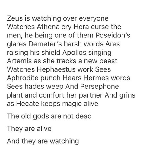 Poems About The Greek Gods, Greek Gods Tumblr, Hades Poem, Primordial Gods Greek Mythology, Child Of Demeter Headcanons, Mythology Poetry, Mythology Humor, The Old Gods, Old Gods