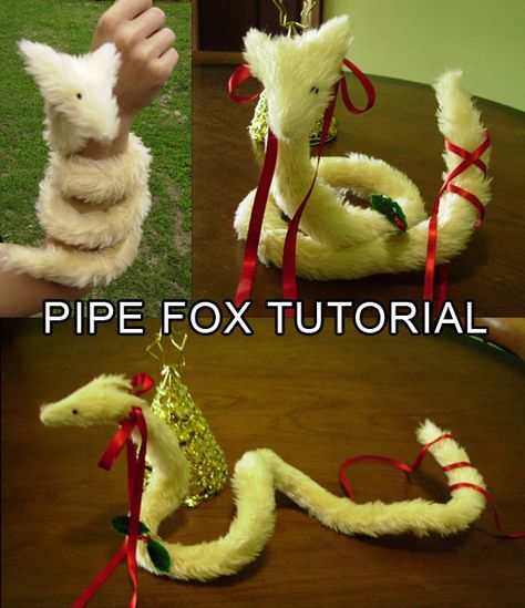 Pipe Fox Tutorial by rallamajoop.deviantart.com on @deviantART Pipe Fox, Diy Plushies, Plushie Patterns, Sewing Stuffed Animals, Cosplay Diy, Diy Crafts To Do, Plush Pattern, Fun Diy Crafts, Cute Crafts