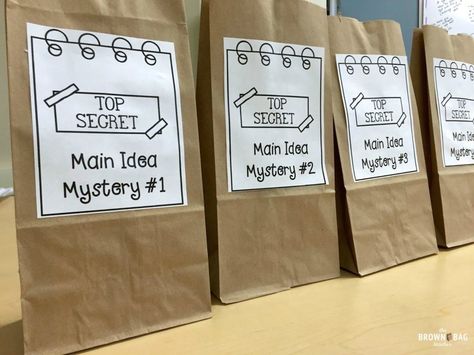 Main Idea Freebies - The Brown Bag Teacher Main Idea Lessons, Main Idea Activities, Reading Main Idea, Teaching Main Idea, English Ideas, 5th Grade Reading, Nonfiction Reading, 4th Grade Reading, 3rd Grade Reading