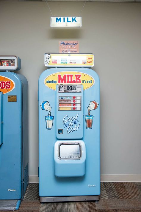 Milk Vending Machine, Task Master, Vending Machine Design, Photo Booth Design, Drinks Machine, Building Illustration, Signage System, London History, Vintage Laundry