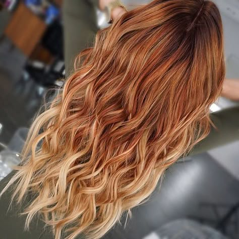 Red And Blonde Hair, Red Balayage Hair, Red And Blonde, Red Hair With Blonde Highlights, Red Blonde Hair, Red Balayage, Natural Red Hair, Red Hair Don't Care, New Hair Ideas