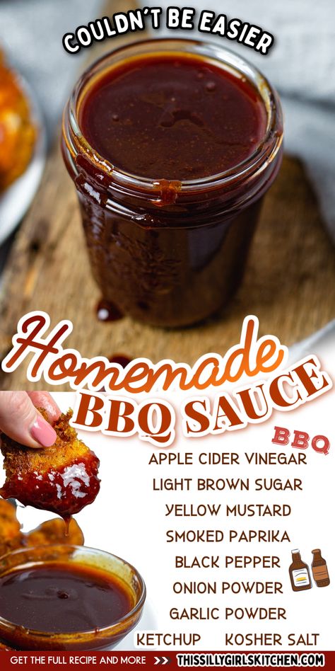 Best Bbq Sauce Recipe, Home Made Bbq Sauce, Easy Bbq Sauce, Bbq Sauce Homemade Easy, Make Bbq Sauce, Brisket Rub, Homemade Bbq Sauce Recipe, Homemade Barbecue, Homemade Bbq Sauce