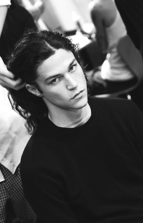 Miles McMillan Miles Mcmillan, Beaded Shirt, Aesthetic People, Hair Reference, Beautiful Morning, Long Hair Styles Men, Pretty Men, Male Beauty, Dark Art