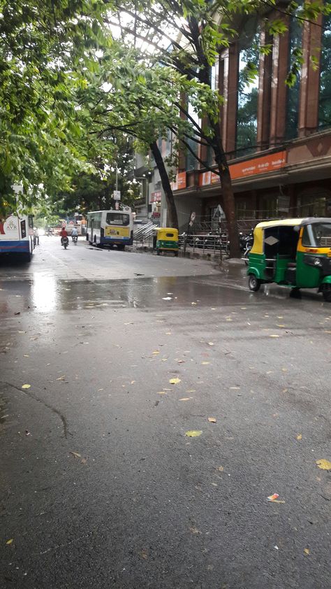 A clean road after rain# Bangalore. Kolkata Rain Snap, Road Snaps Day, Rainy Bangalore, Morning Rain Snap, Bangalore Snapchat, Road Snapchat, Banglore Days Aesthetic, Bangalore City Snapchat, Bangalore Rain