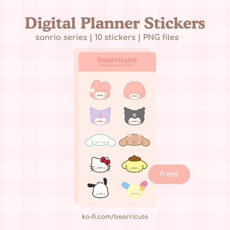 Digital planner stickers, a cute freebie gift for you 🌸 My Sanrio Series Sticker freebies are now up in my ko-fi shop! Kofi is linked in my bio! Thank you, everyone, for your support & kind messages on this series 🥹🩷 How is everyone? I've been away for a while because I got a cold & had horrible seasonal allergies 🤧 Hope everyone is doing well, staying healthy, and taking breaks when you need to! 💛 #bearricute #cuteart #cutedoodle #kawaiiart #digitalplanner #digitalplanning #digitaljournal... My Sanrio, Sticker Freebies, Digital Planner Stickers, Seasonal Allergies, Staying Healthy, Digital Journal, Kawaii Art, Cute Doodles, Digital Planner