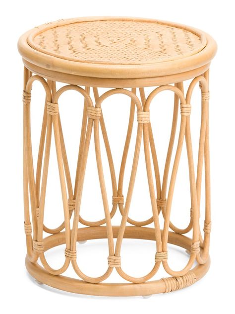 Small Spaces Are No Match For These 84 TJ Maxx Furniture Finds Bamboo Stool, Rattan Stool, Photoshop Course, Cafe Ideas, Wood Accent Table, Ikea Chair, Bamboo Furniture, House Accessories, Creative Storage