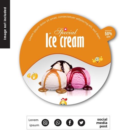 New realistic ice cream label collection | Premium Vector #Freepik #vector #background Ice Cream Label Design, Ice Cream Label, Ice Cream Packaging, Ice Cream Social, Ice Cream Cup, Poster Mockup, Wall Background, Food Labels, Homemade Ice Cream