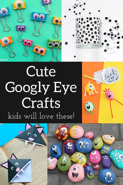 Wiggly eyes are such a fun craft store supply! Learn how to make tons of googly eye crafts that both kids and adults are going to love. Things To Do With Googly Eyes, Wiggly Eyes Crafts, Googley Eyes Crafts, Easy Teen Crafts, Crafts With Googly Eyes, Google Eyes Crafts, Googly Eyes Crafts, Googly Eye Wreath, Eyes For Crafts