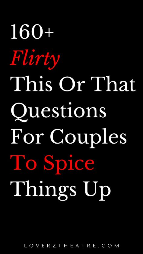 Are you looking for a list of this or that questions for couples that are actually fun? Want to get to know your spouse better? Then you should ask him these relationship-boosting questions for couples. Check out these 160 funny, flirty, deep, and random this or that questions for couples. Best couples quiz questions This Or That Deep Questions, 1 Year Anniversary Questions, This Or That Relationship, Couples Trivia Questions Games, Spicy Get To Know You Questions, Couples This Or That Questions, Deep Couples Questions, Question Game For Couples Relationships, This Or That Couples Questions