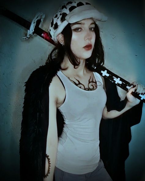 Law Cosplay Female, Fem Cosplay, Female Law, Law Cosplay, Convention Cosplay, Dc Cosplay, Trafalgar Law, One Piece, Halloween