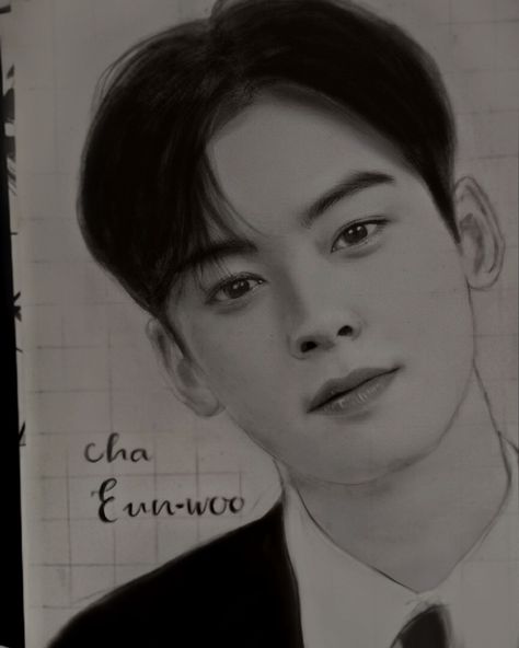 Cha Eun Woo Sketch, Cha Eun Woo, Sketch, Quick Saves