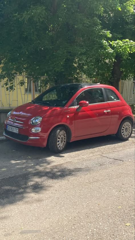 Fiat Aesthetic, Fiat 500 Aesthetic, Fiat 500 Red, 500 Fiat, Fiat 500 Car, Fiat Car, Volkswagen Beetle Convertible, Fiat Cars, Beetle Convertible