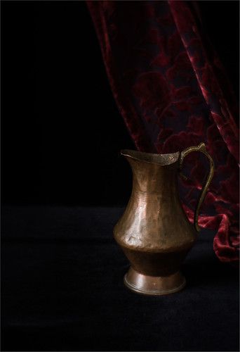 Copper Pitcher, Monte Cristo, Dark Photography, Still Life Photography, Be Still, Drawing Ideas, Painting & Drawing, Still Life, Copper