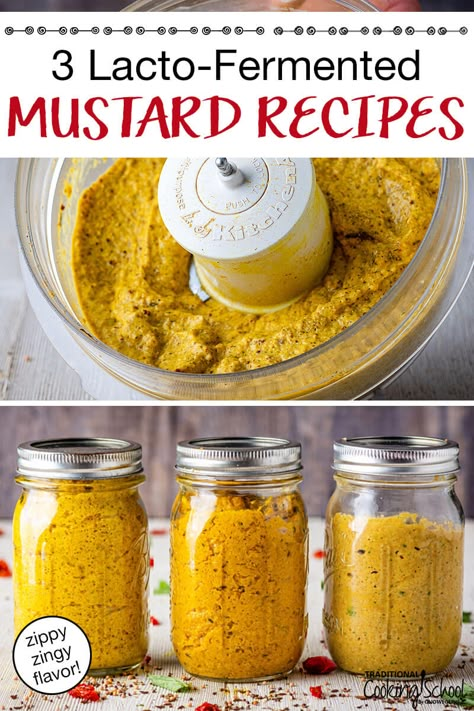 Dip For Soft Pretzels, Fermented Mustard, Mustard Recipes, Fermented Vegetables Recipes, Lacto Fermented, Homemade Mustard, Gaps Recipes, Fermented Veggies, Fermented Pickles