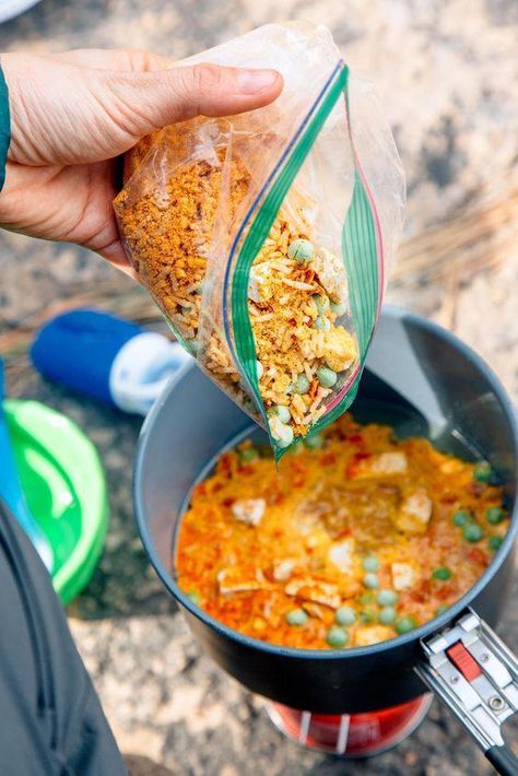 Healthy Camping Food, Trail Food, Hiking Food, Curry Rice, Coconut Sauce, 17 Kpop, Backpacking Food, Dehydrated Food, Homestead Survival