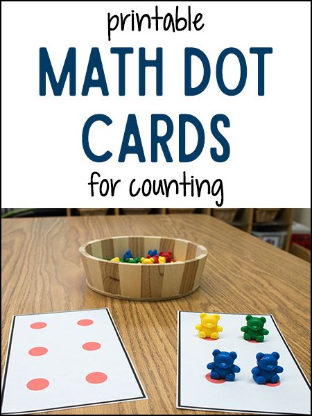 Dot cards can be used for counting or comparing more, less, and same. They can be used with any manipulatives; for example, the colored bear counters, dino counters, farm animal counters, Unifix cubes, etc. Counting Children count aloud verbally as they place each math counter on each dot. They use these when they are beginning to learn counting to help them place the correct amount of math counters on the Maths Interventions, Math Counters, Unifix Cubes, Early Childhood Activities, Prek Math, Math Counting, Counting Cards, Math Time, Math Printables